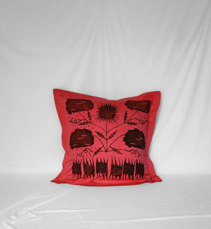 Storm Cushion in Pink